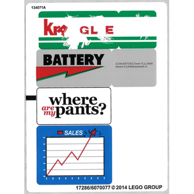 sticker sheet for set 70809 - north american version - 17286 6070077
