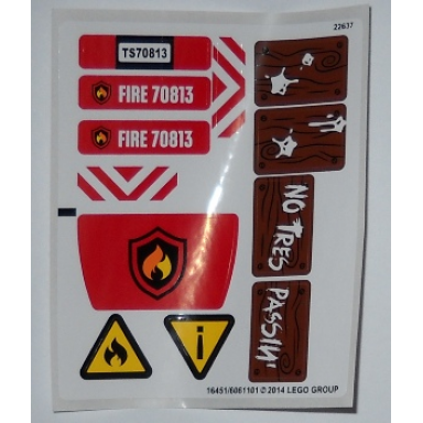 sticker sheet for set 70813 - 16451 6061101