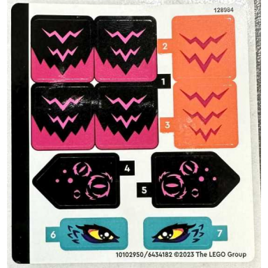 sticker sheet for set 71457 - 10102950 6434182