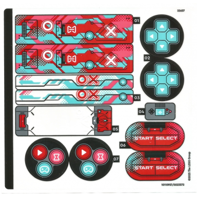 sticker sheet for set 71489 - 10110957 6523372