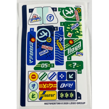 sticker sheet for set 71709 - 66270 6287360
