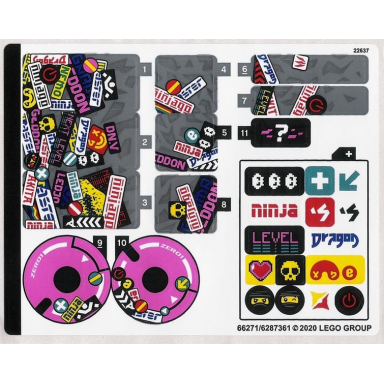 sticker sheet for set 71710 - 66271 6287361