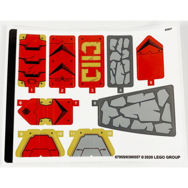 sticker sheet for set 71720 - 67955 6300557