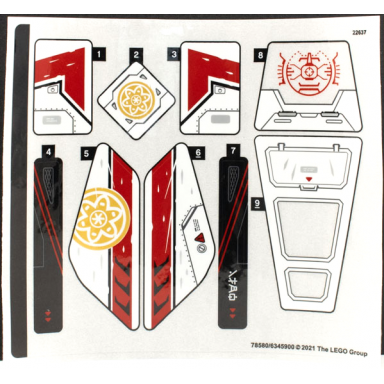 sticker sheet for set 71739 - 78580 6345900