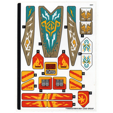 sticker sheet for set 71748 - 71668 6321689