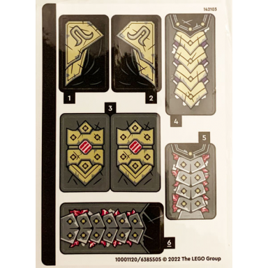 sticker sheet for set 71772 - 10001120 6385505