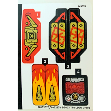 sticker sheet for set 71783 - 10102070 6422674
