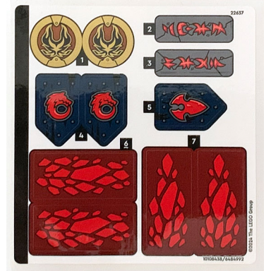 sticker sheet for set 71822 - 10108438 6484992