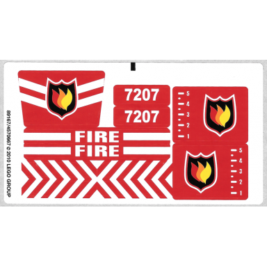 sticker sheet for set 7207 - 89167 4570667