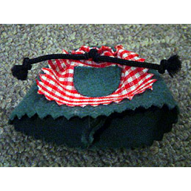 belville clothes skirt long pinked edges and check pattern apron with pocket