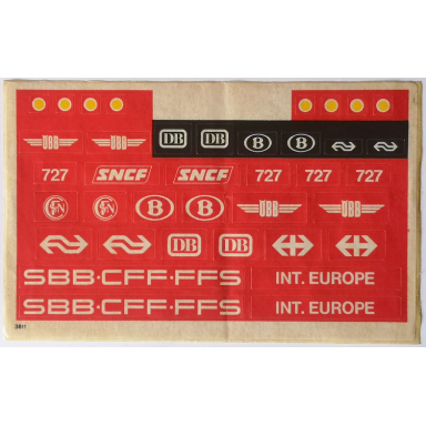sticker sheet for set 727 - 3811