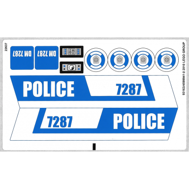 sticker sheet for set 7287 - 93163 4599941