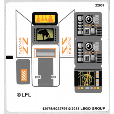 sticker sheet for set 75014 - 12975 6022796