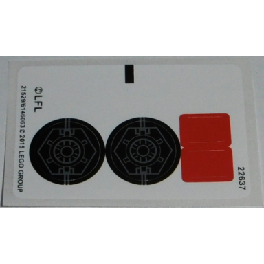 sticker sheet for set 75101 - international version with 2 red squares - 21529 6146063