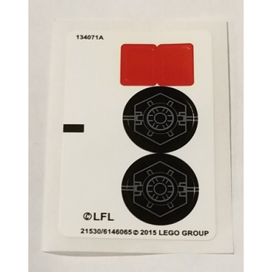 sticker sheet for set 75101 - north american version with 2 red squares - 21530 6146065