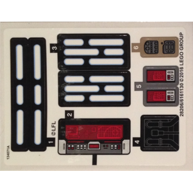 sticker sheet for set 75156 - north american version - 28206 6161130