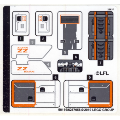 sticker sheet for set 75259 - 50116 6257056