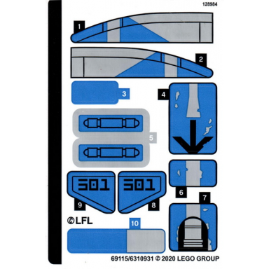 sticker sheet for set 75280 - 69115 6310931