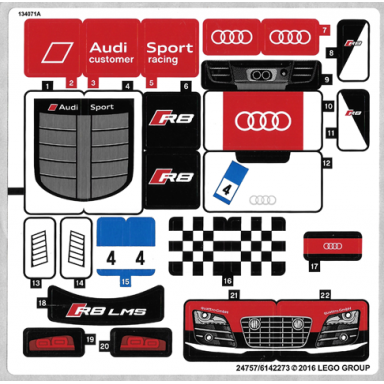 sticker sheet for set 75873 - north american version - 24757 6142273