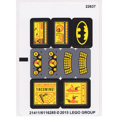 sticker sheet for set 76034 - international version - 21411 6116285