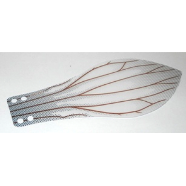 plastic part for set 76039 - trans-clear insect wing with veins pattern