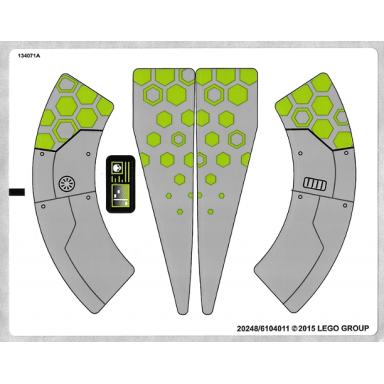 sticker sheet for set 76040 - solid color background version - 20248 6104011