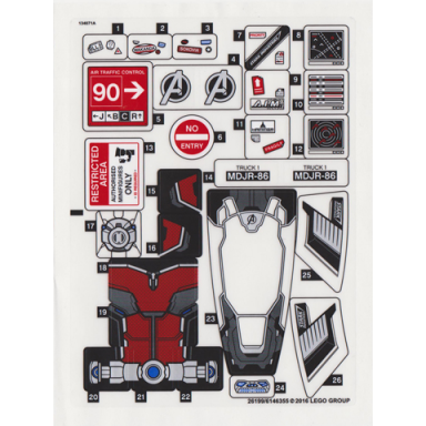 sticker sheet for set 76051 - north american version - 26199 6146355