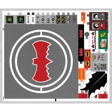 sticker sheet for set 76052 - north american version - 26424 6150150
