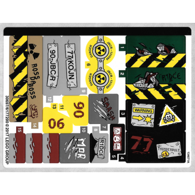 sticker sheet for set 76078 - 30697 6177200