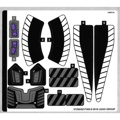 sticker sheet for set 76100 - 37290 6217465