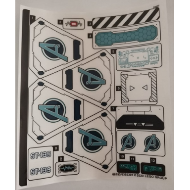 sticker sheet for set 76153 - 68153 6302301