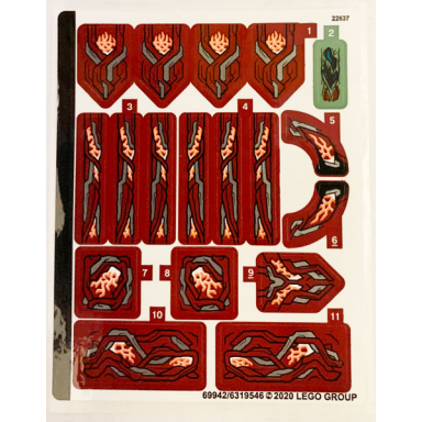 sticker sheet for set 76155 - 69942 6319546