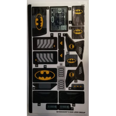 sticker sheet for set 76160 - 68195 6302557