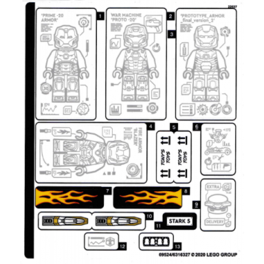sticker sheet for set 76167 - 69524 6316327