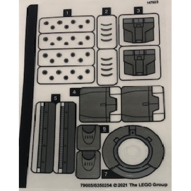 sticker sheet for set 76190 - 79005 6350254