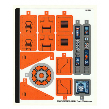 sticker sheet for set 76193 - 79007 6350256