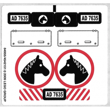 sticker sheet for set 7635 - 84955 4542151