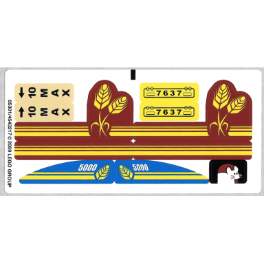 sticker sheet for set 7637 - 85301 4543217