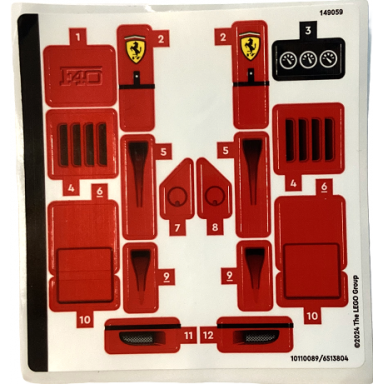 sticker sheet for set 76934 - 10110089 6513804