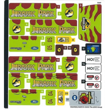 sticker sheet for set 76956 - 10069000 6309170