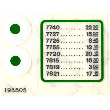 sticker sheet for set 7824 - 195505