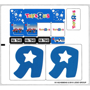 sticker sheet for set 7848 - 91142 4586542