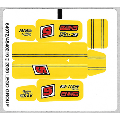 sticker sheet for set 8122 - 64972 4540219