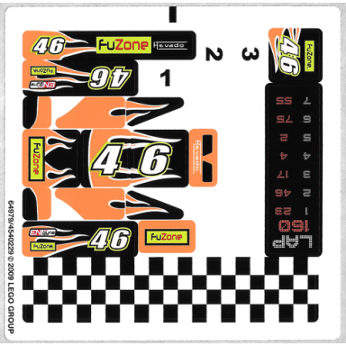 sticker sheet for set 8125 - sheet 2 64979 4540229
