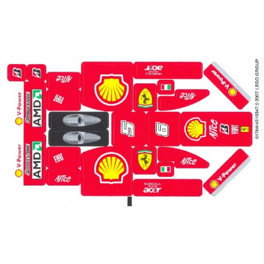sticker sheet for set 8142-2 - 61764 4519347