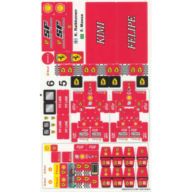 sticker sheet for set 8144-2 kimi and felipe - 60662 4514101