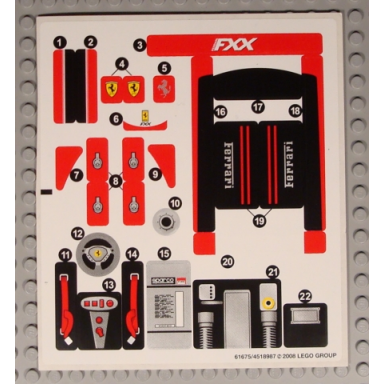 sticker sheet for set 8156 - 61675 4518987