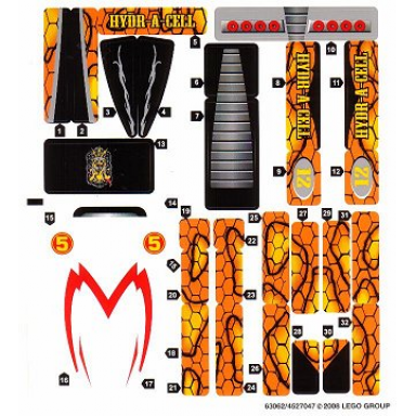 sticker sheet for set 8158 - 63062 4527047