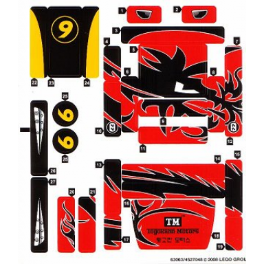 sticker sheet for set 8159 - 63063 4527048