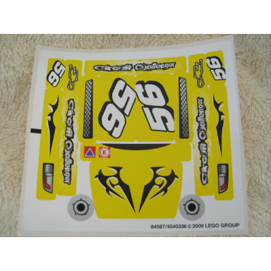 sticker sheet for set 8183 - 84567 4540336